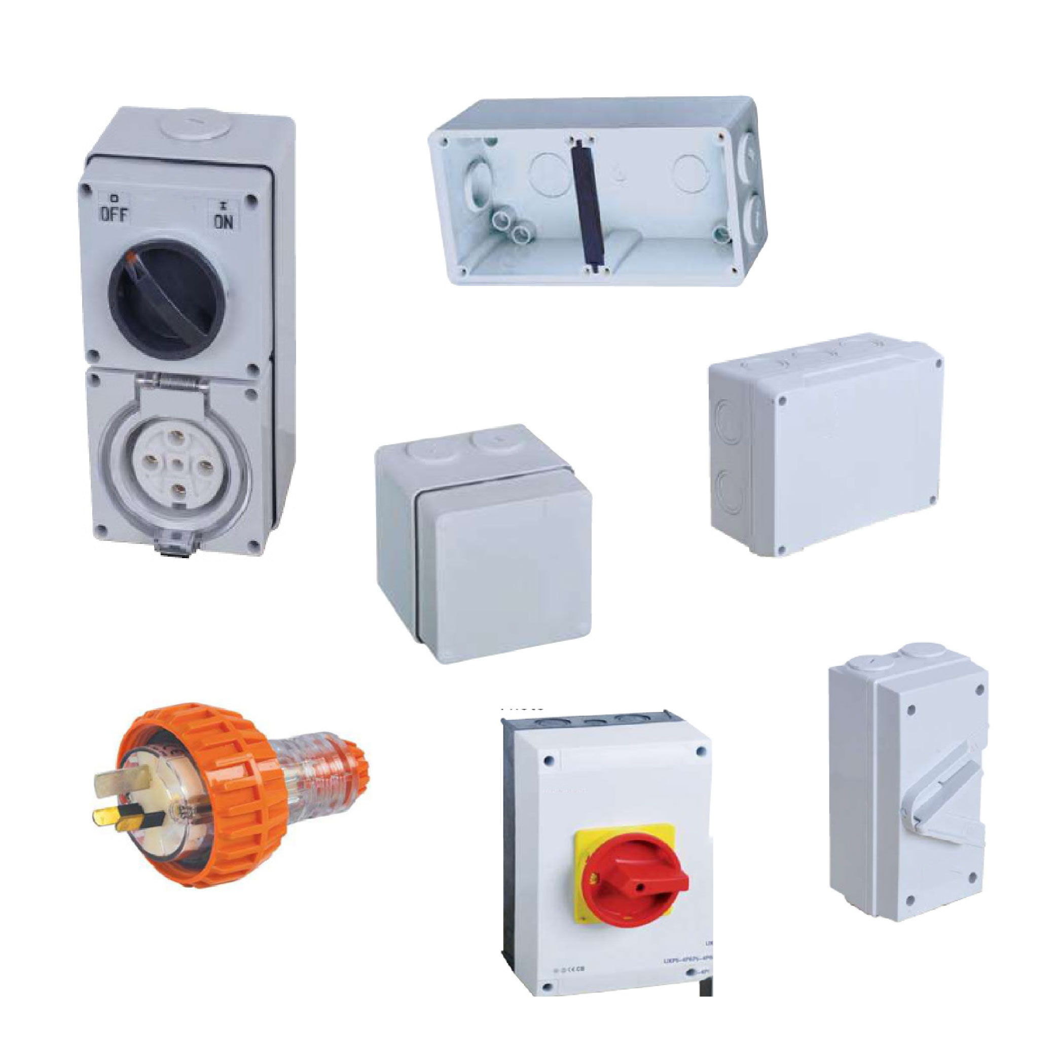 IP66 Plugs, Sockets, Switches & Junction Boxes